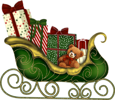 New Year decorations sleigh