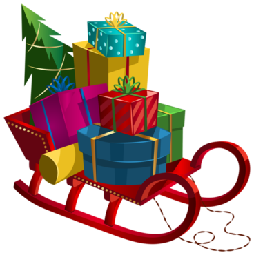 Sleigh with gifts