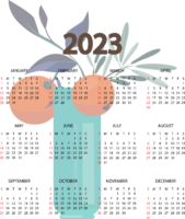 Calendar with elephant 2023