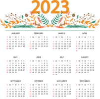 Beautiful calendar 2023
