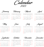 Beautiful calendar 2023
