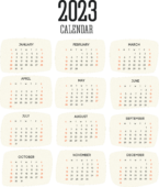 2024 US Colorful Calendar Transparent PNG Image​