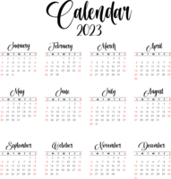 New Calendar 2023 template