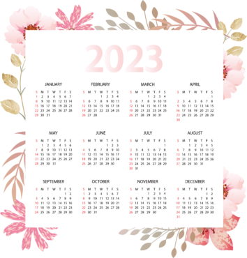 2023, calendar