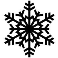 Snowflake silhouette