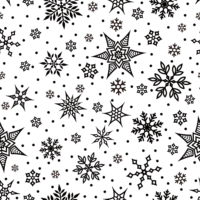 Snowflakes, winter