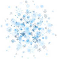 Blue snowflakes