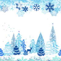 Winter forest background