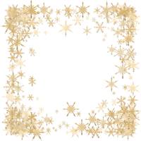 Golden snowflakes, frames
