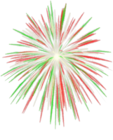Multicolored fireworks