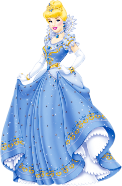 Princess Cinderella in a dress