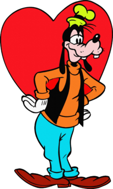 Goofy and the heart