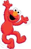Elmo is dancing