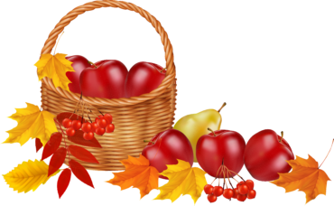 Autumn fruit basket