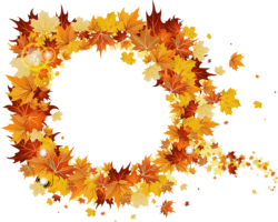 Autumn leaf frame