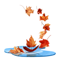 Falling leaves