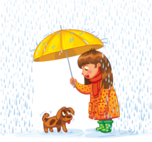 Rain drawing for children