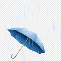 Blue rain, umbrella