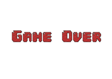 Game over inscription