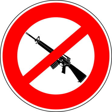 The sign weapons are prohibited