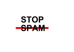 Stop spam icon, template, logo