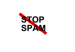 Stop spam icon, template
