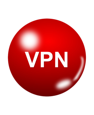 vpn with a red icon
