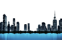 Skyscrapers, night city