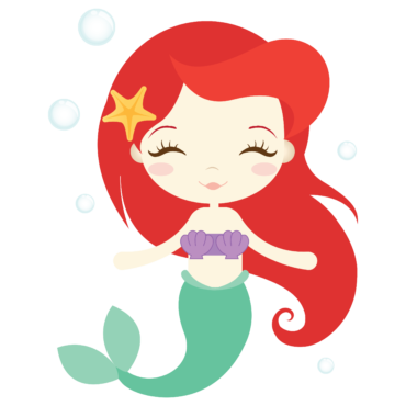 Ariel the little Mermaid in chibi style