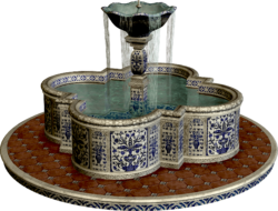 Stone drinking fountain