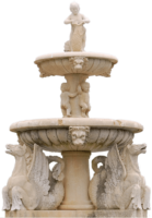 Fountain, garden, landscape