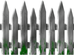 Wooden fence clipart