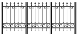 Forged fence, gate