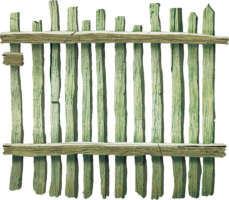 Old wooden fence