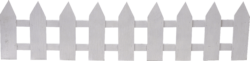 Decorative white fence