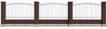 Brick fence, fence