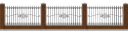 Brick fence
