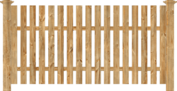 Brown wooden fence