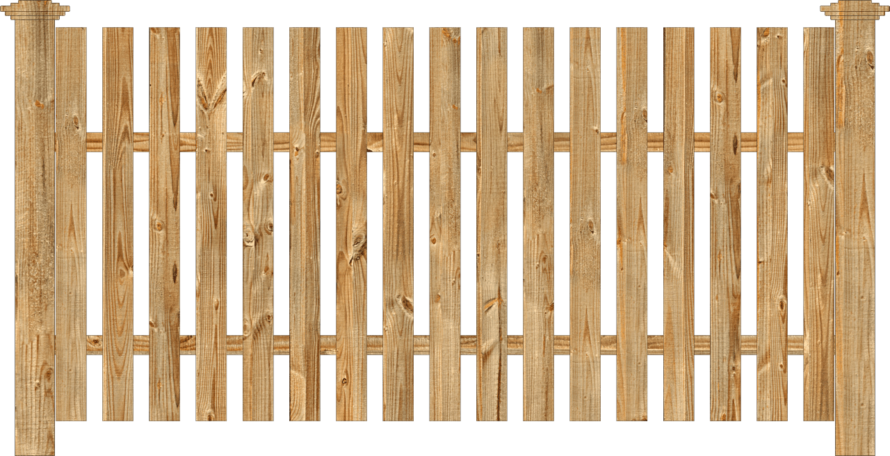 Brown wooden fence
