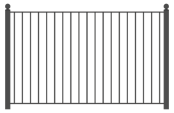 Metal fence