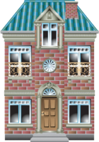 Illustration of a house, building