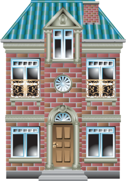 Illustration of a house, building