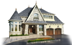 Castle style house