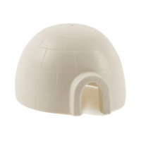 An igloo made of snow