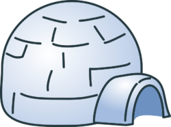 Igloo Clipart Scene