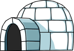 Igloo, snow, house
