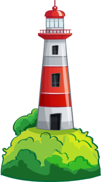 Vector lighthouse