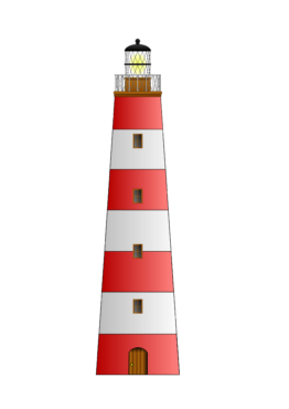 Marine lighthouse illustration
