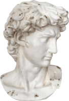 Sculpture, bust of David