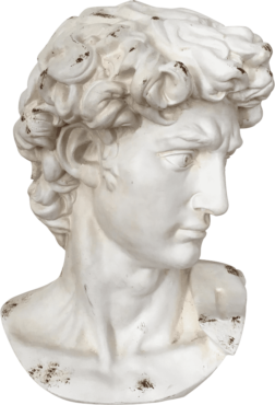 Sculpture, bust of David